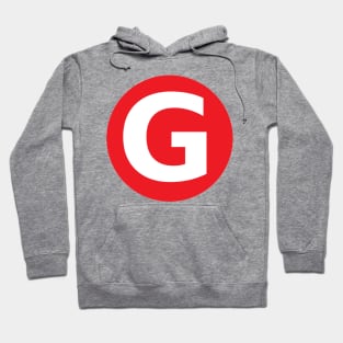 Letter G Big Red Dot Letters & Numbers Hoodie